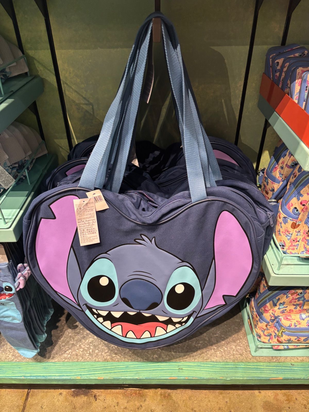 スティッチビッグフェイストートバッグアメリカ DLR/WDW - Lilo & Stitch - Stitch Big Face Tote Bag