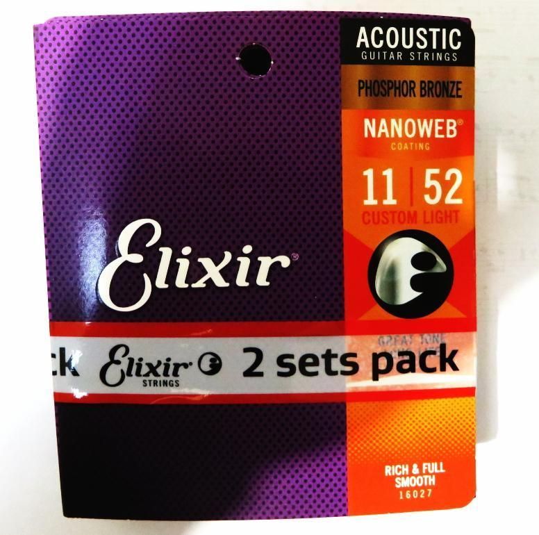 Elixir アコースティックギター弦11-52 #16027 エリクサー ks7.cl