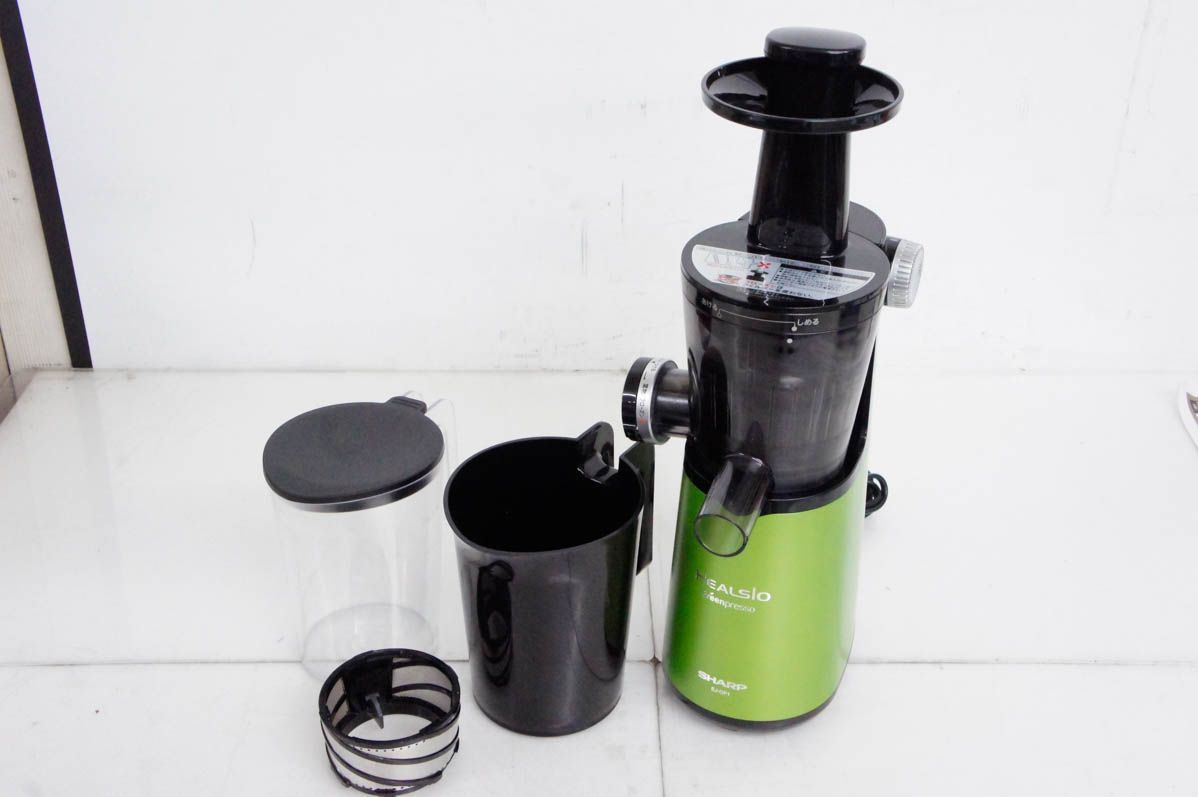 【新品】SHARP HEALSIO スロージューサー EJ-GP1-G Amazon | シャープ ヘルシオ グリーンプレッソ グリーン EJ-GP1-G
