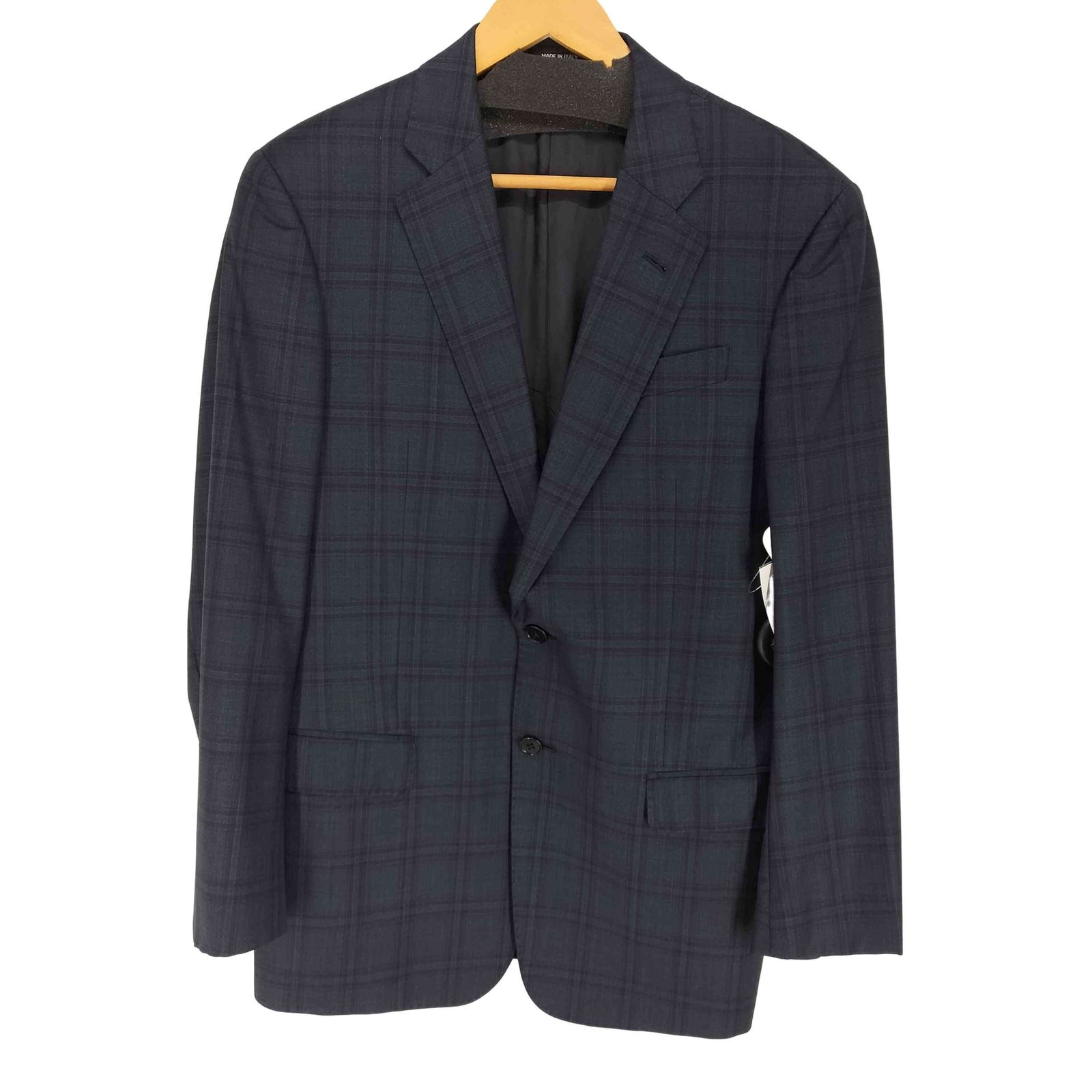 ジョルジオアルマーニ Giorgio Armani MADE IN ITALY SOFT チェックウールテーラードジャケット メンズ  48
