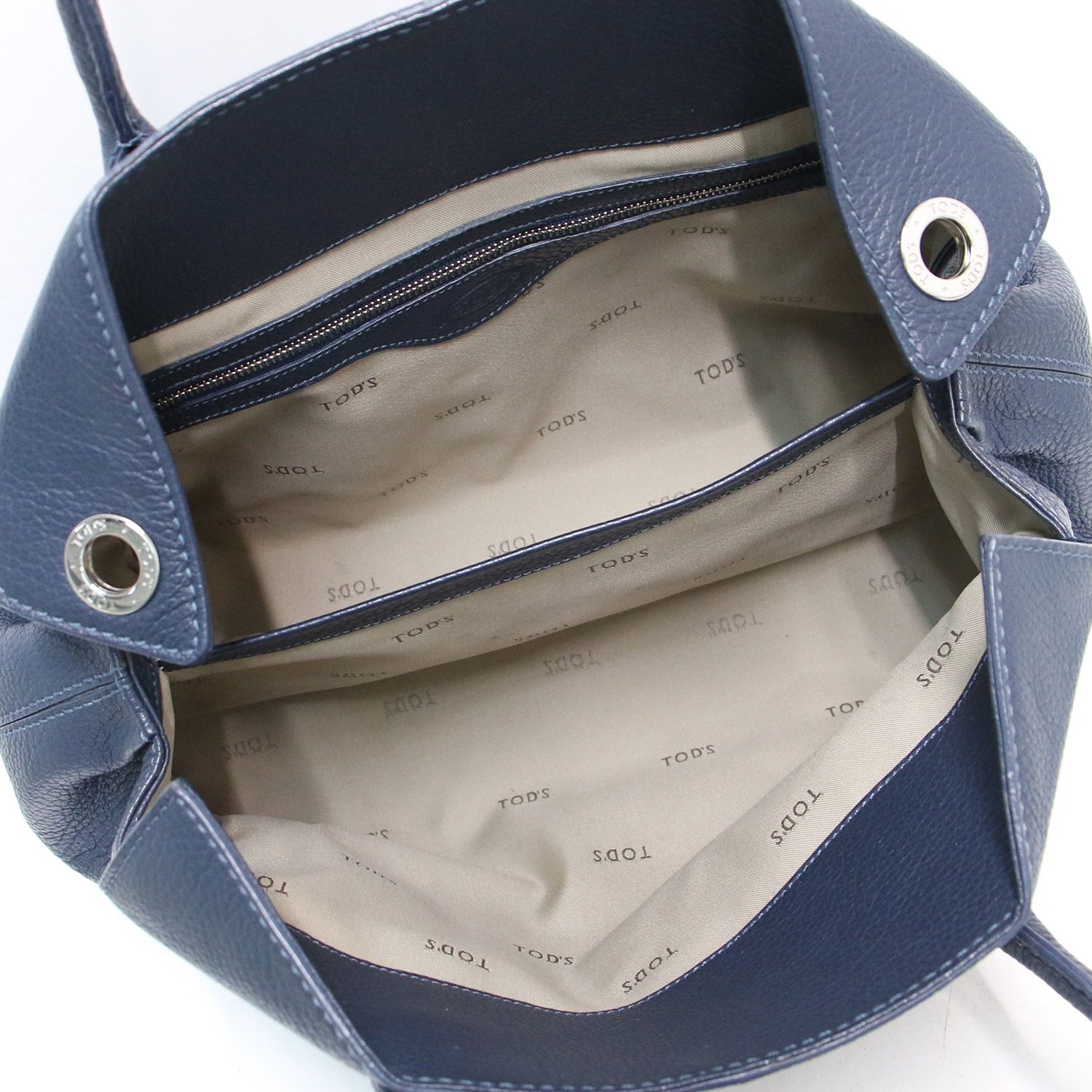 TODS トッズ バッグ トートバッグ Girelli ネイビー 紺 ジレリ 本革 