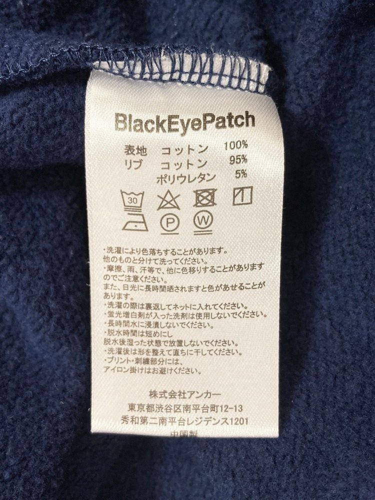 ブラックアイパッチ BLACK EYE PATCH OG Pirate Half Zip Navy 22AW