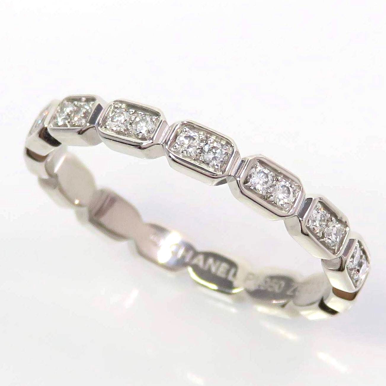 CHANEL シャネル Pt950 ダイヤモンド プルミエール プロメス リング 53 プラチナ