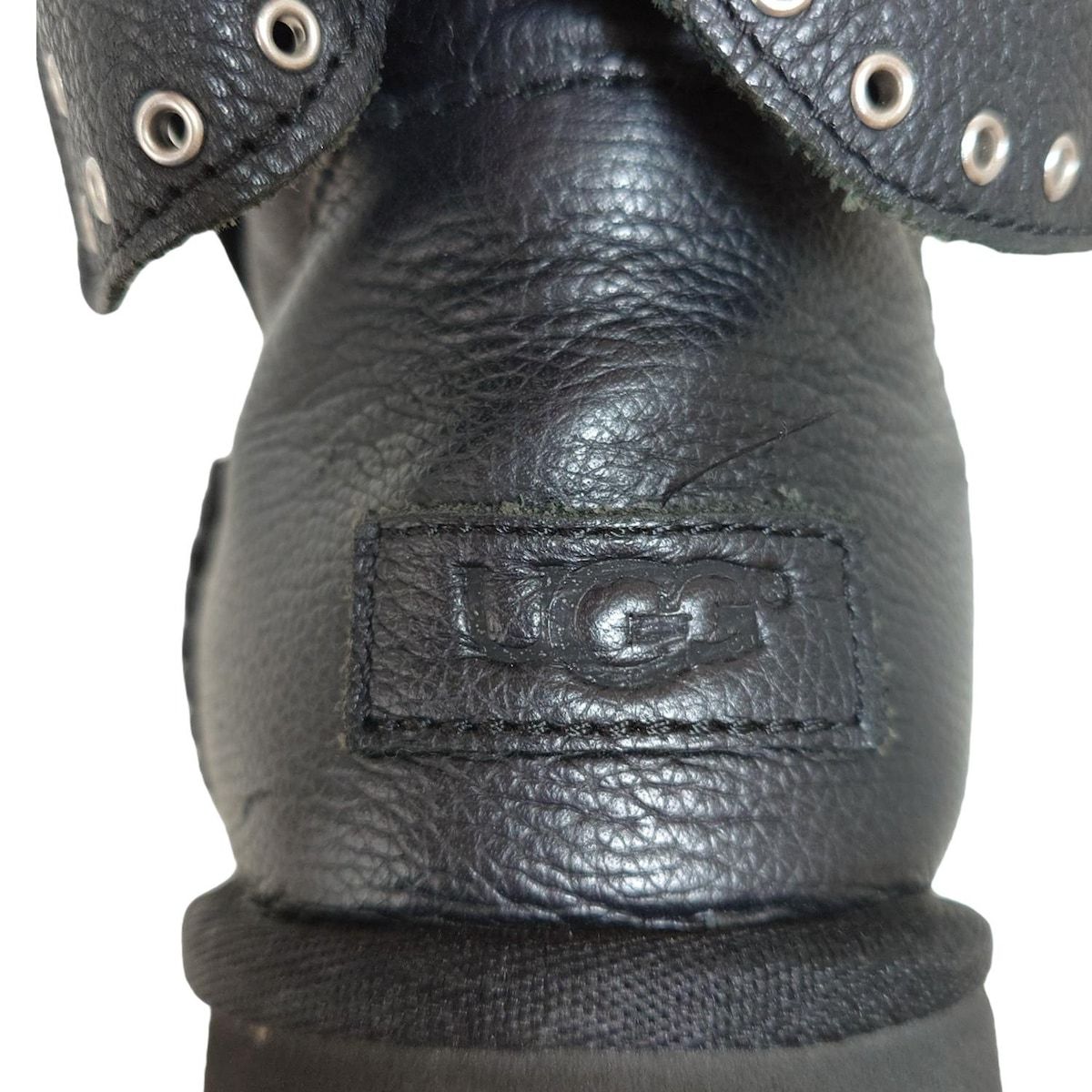 UGG アグ ショートブーツ 24 レディース キャメロン 1016298 黒 リボン ムートン KIN-KAAI_COM