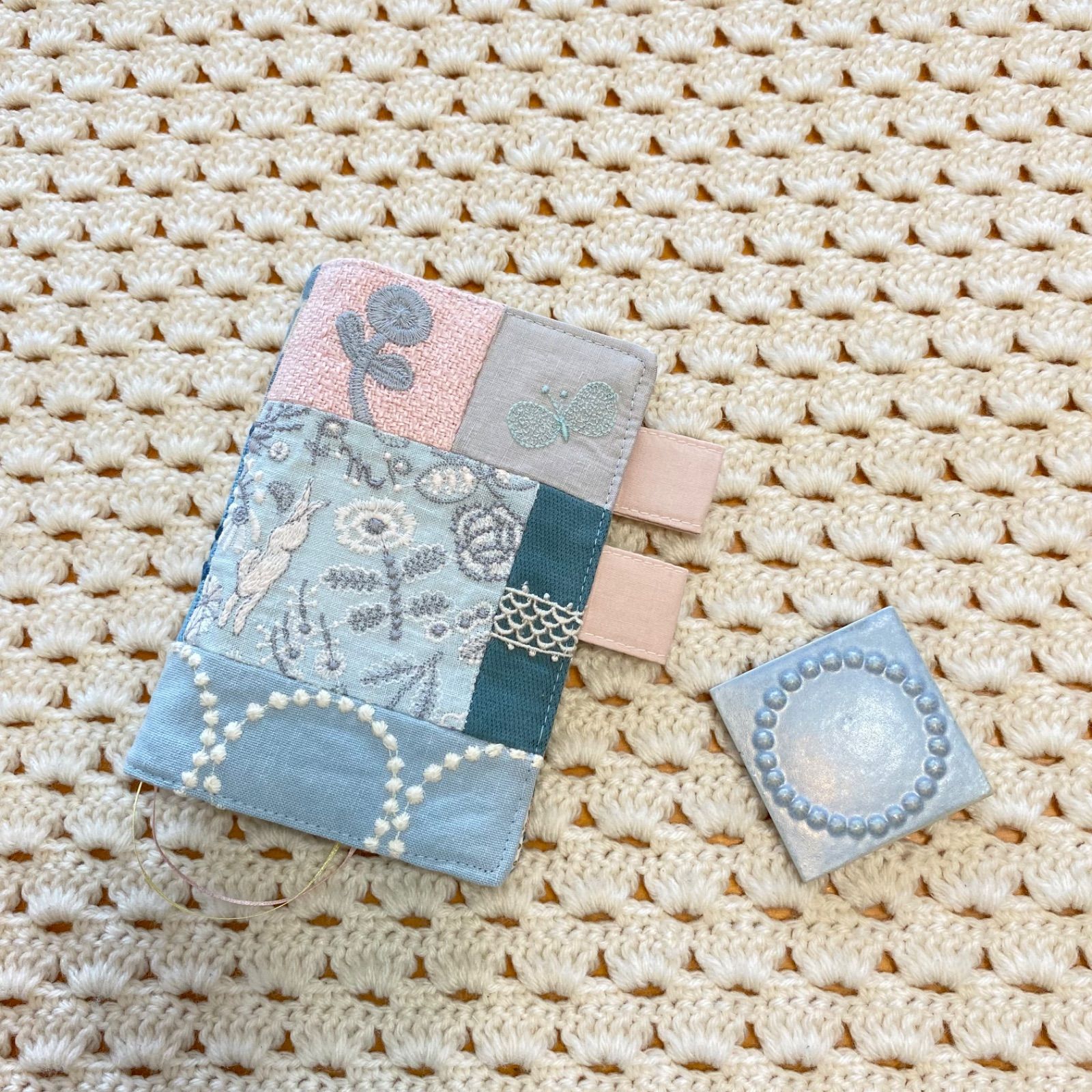 ［ラスト］ミナペルホネン celebrate 長財布 ライトブルー ハンドメイド 5348b85c4d24ef2b83f8c0809da9b1