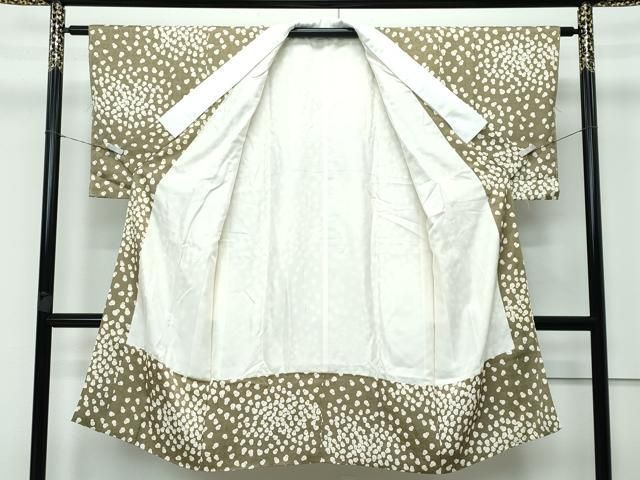 平和屋着物 上質な長襦袢 袷 雪だるま 国防色地 ♥ CZAA3789s5