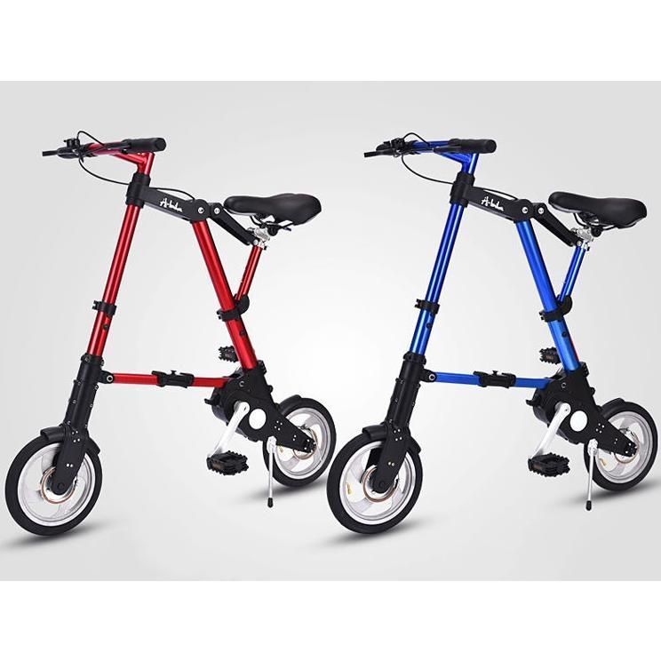 超軽量8インチ折り畳み自転車、チューブレス、ブラック 折りたたみ自転車 チューブレス 軽量 折りたたみ 自転車 超軽量