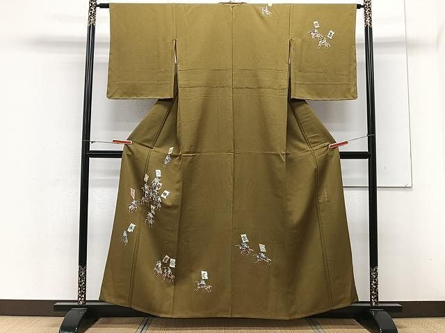 平和屋着物▽訪問着　単衣　人物文　正絹　逸品　CAAX2515xi 平和屋着物▽訪問着 単衣 人物文 正絹 逸品 CAAX2515xi