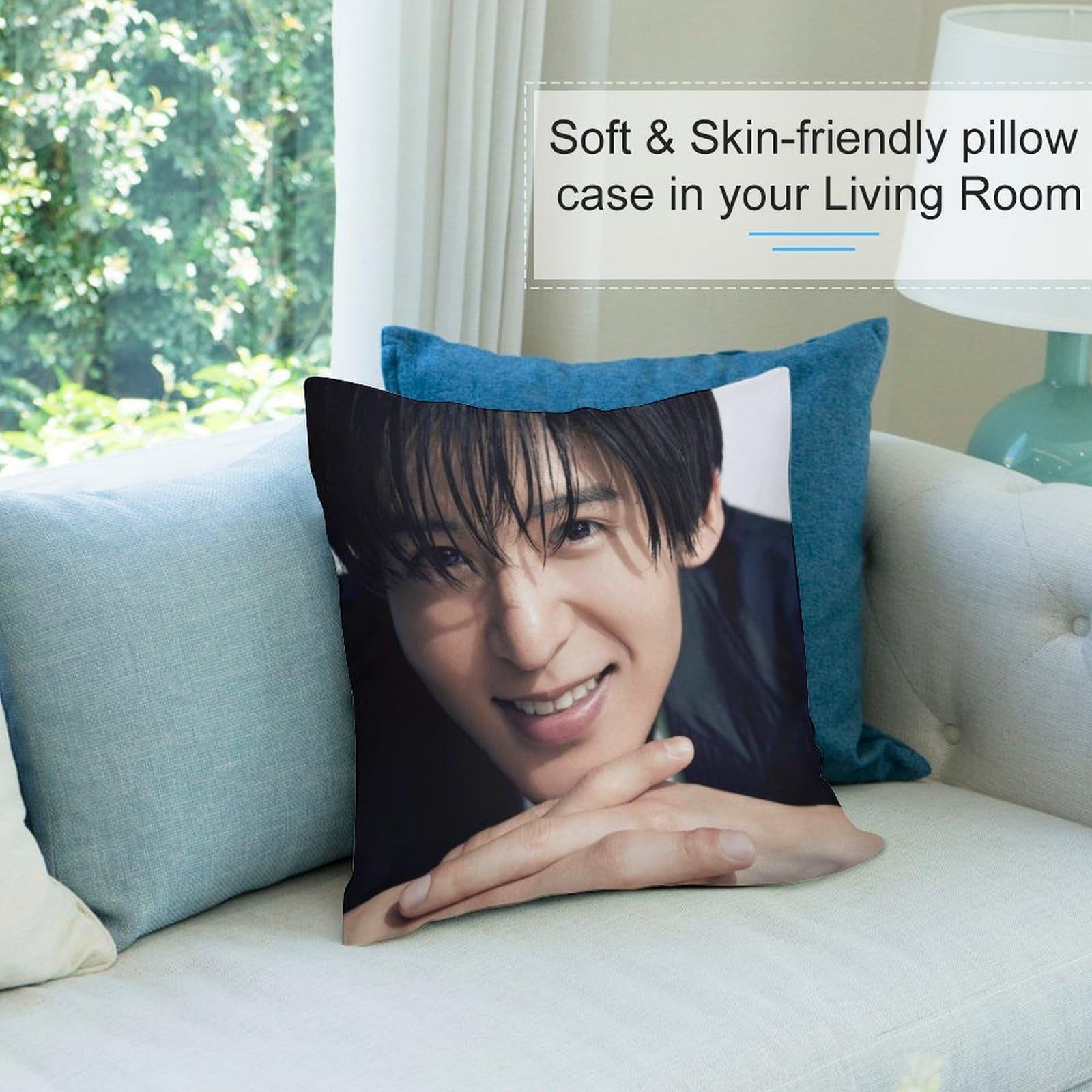 クッションカバー 目黒蓮 座布団 -カバー スノーマン 可愛いおしゃれ