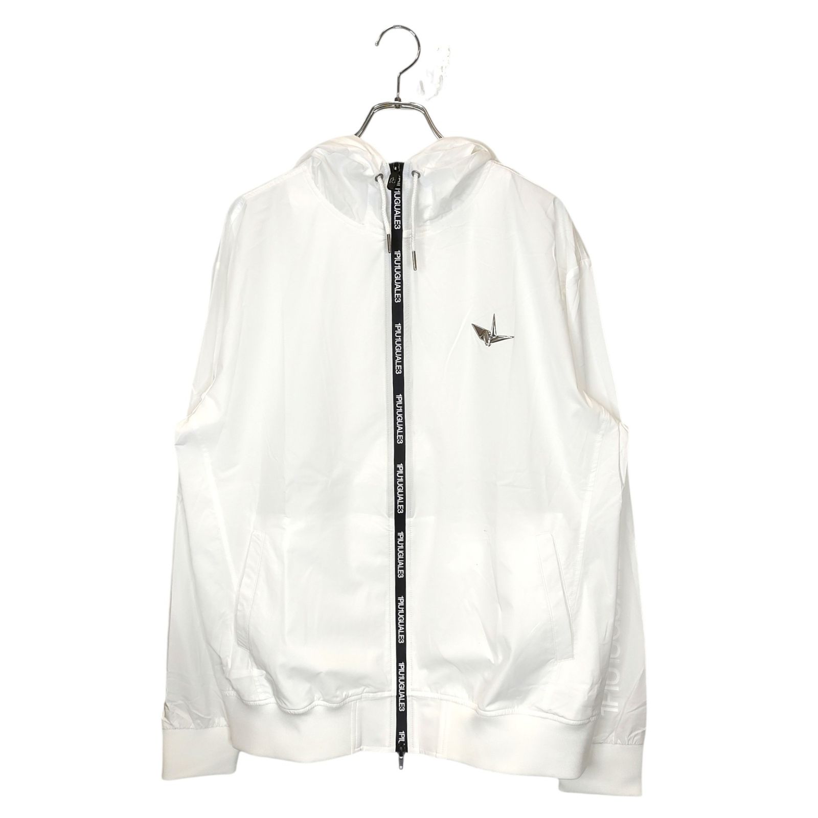 1PIU1UGUALE3 GOLF ウノピゥウノウグァーレトレ ゴルフ 113 GOLF ZIP PARKER ジップアップ パーカー GRB123 GPE001 7 XXL ホワイト メンズ