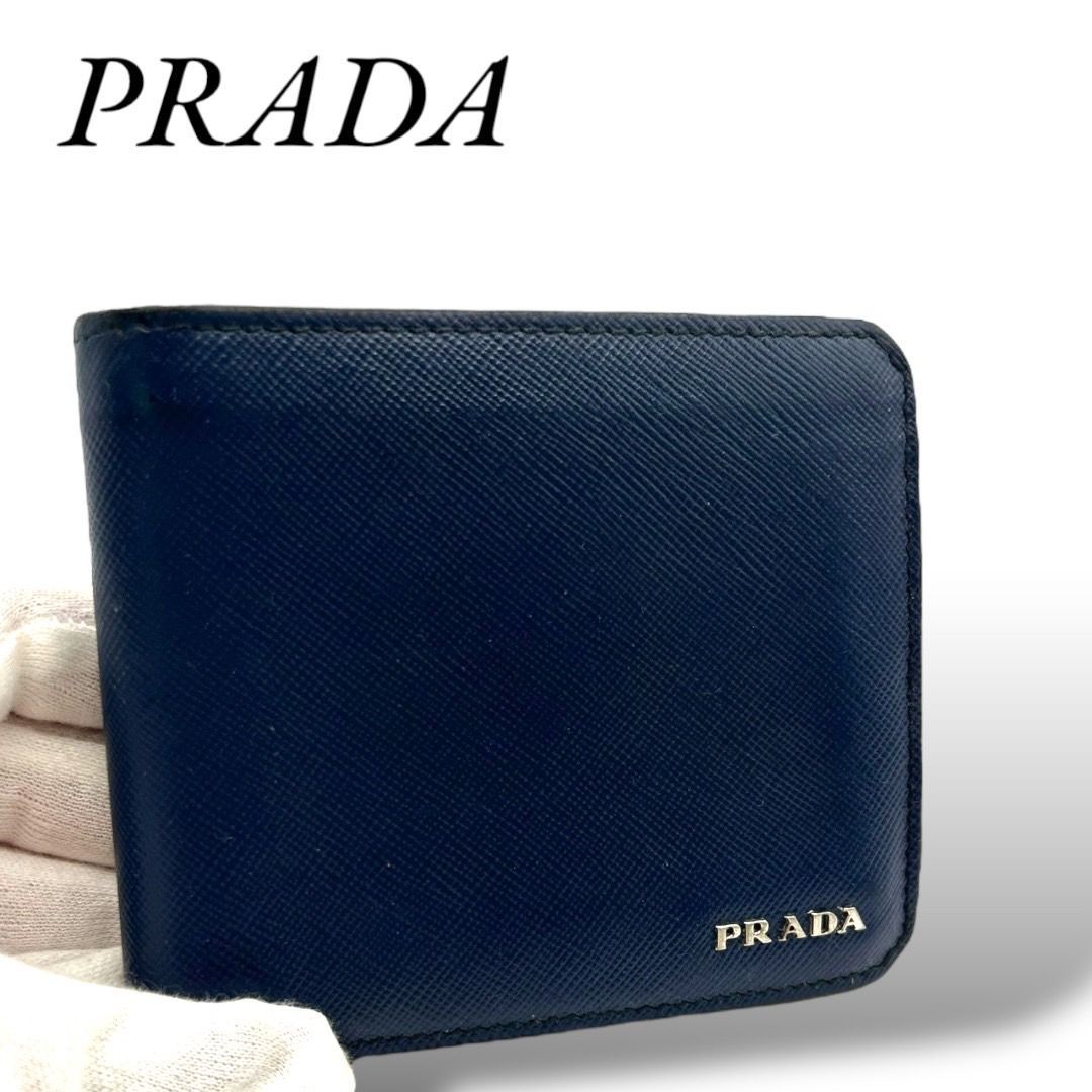 8月限定20%OFFクーポン!!】PRADA プラダ サフィアーノレザー 財布 二つ折り - メルカリ