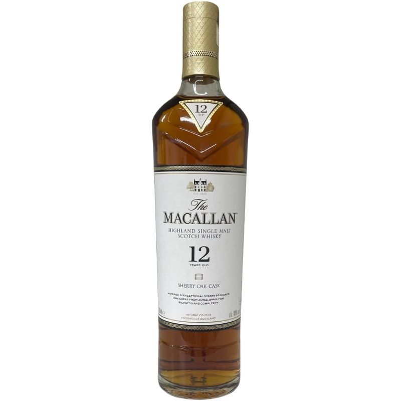 ウイスキー ザ マッカラン 12年 シェリーオーク 700ml 40% The MACALLAN スコッチウイスキー【新品未開栓品】 12409K352