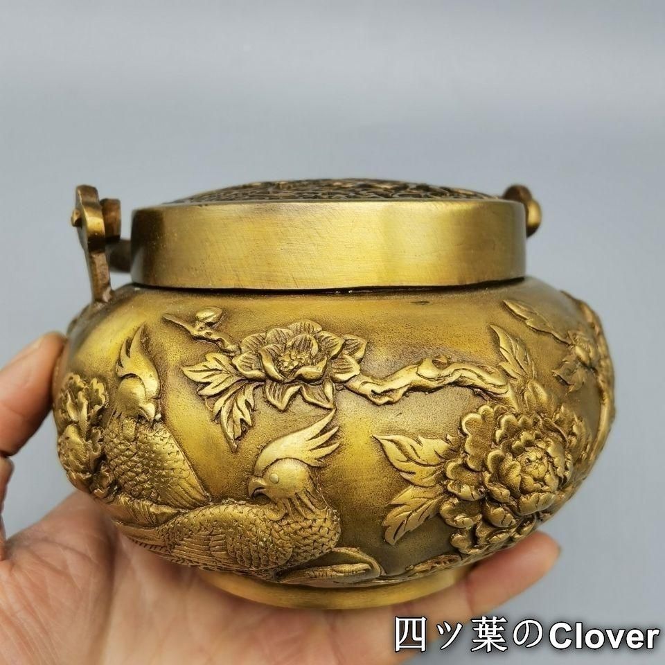 銅器 麒麟暖手炉 花鳥香薫炉 香道具 装飾品 工芸品 置物 銅器 麒麟暖手炉 花鳥香薫炉 香道具 装飾品 工芸品 置物 - メルカリ