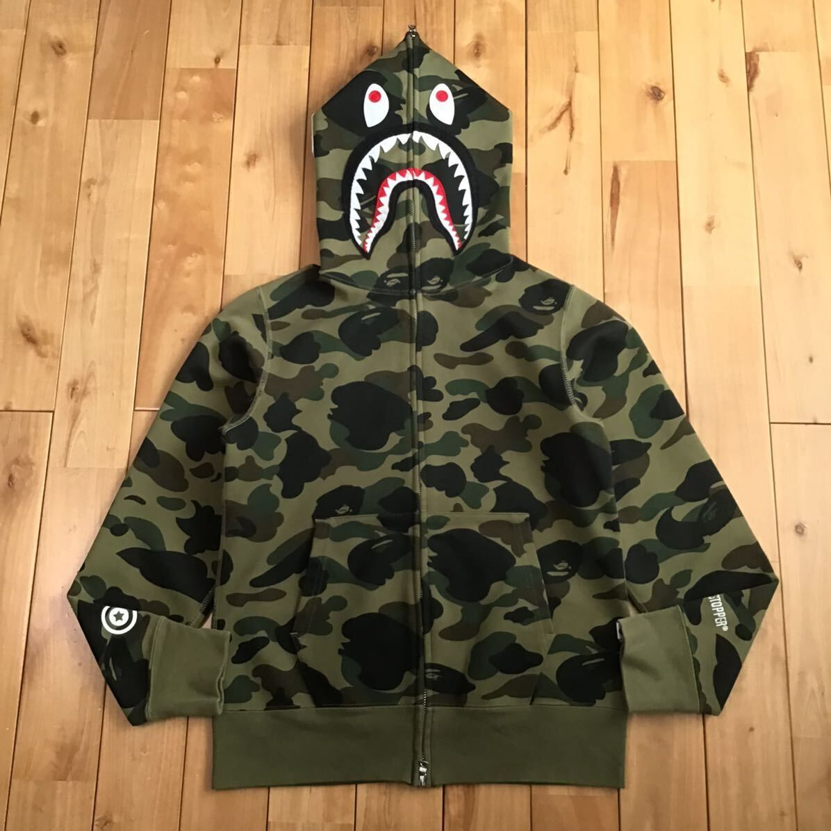 Windstopper 1st camo シャーク パーカー Sサイズ shark full zip