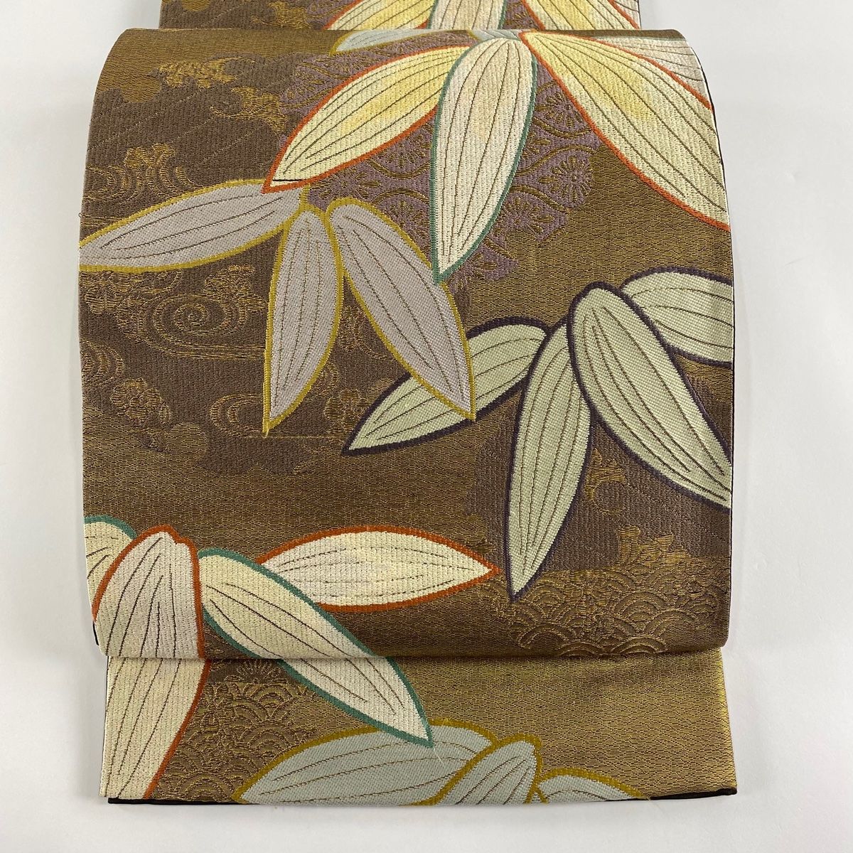 新入荷！！美品 正絹 リサイクル 振袖 袋帯 銀糸 六通 青海波地紋 菊デザイン 000000029209-01.jpg?t=
