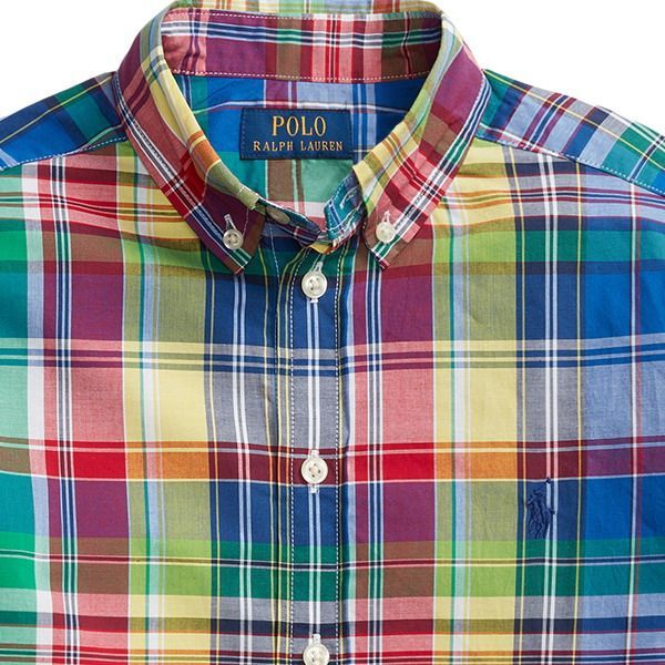 ラルフローレン マドラスチェック長袖シャツ