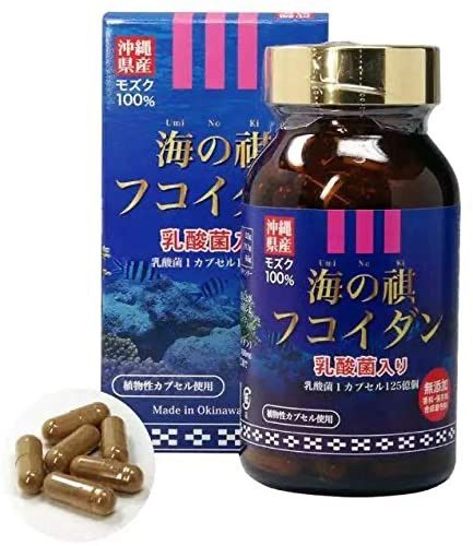 沖縄フコイダン 乳酸菌入り 海の祺 カプセルタイプ 180粒 - メルカリ