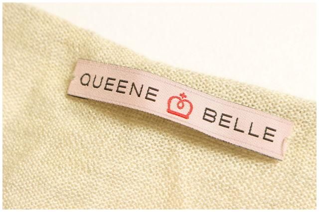 クイーン&ベル QUEENE&BELLE カットソー ニット 長袖 Uネック ウール シルク  ベージュ /TK レディース クイーン&ベル QUEENE&BELLE カットソー ニット 長袖 Uネック
