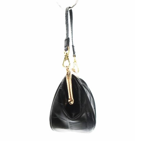 極美品 Crystal Reptiles パーティーバッグ ハンドバッグ 本革製 極美品 Crystal Reptiles パーティーバッグ ハンドバッグ 本革製