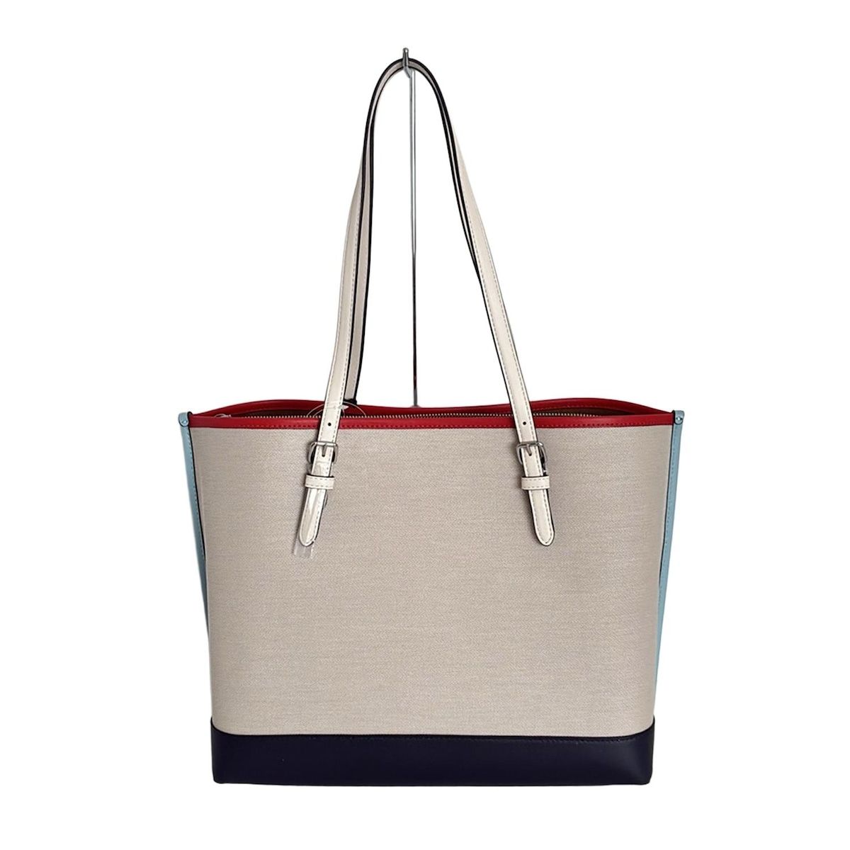 美品 COACH コーチ モリー トートバッグ カラーブロック CB650 COACH(コーチ) トートバッグ新品同様 モリートートカラー