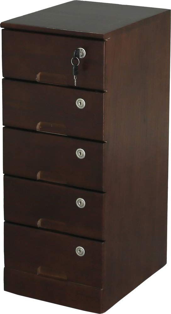 新着商品 全段鍵付き 5段 ブラウン TIK-265BR チェスト オスマック