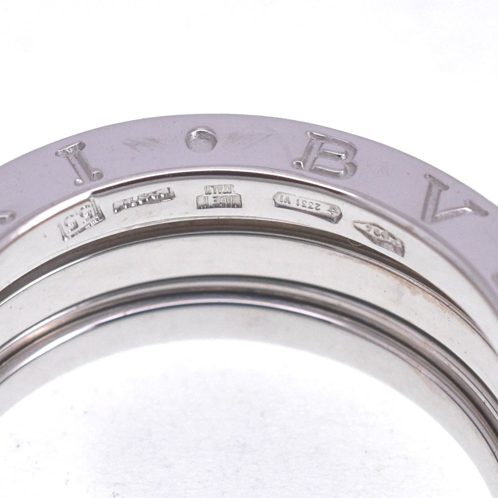 ブルガリ BVLGARI B-Zero1 リング サイズ55 JP15 K18WG メンズ き S 139277