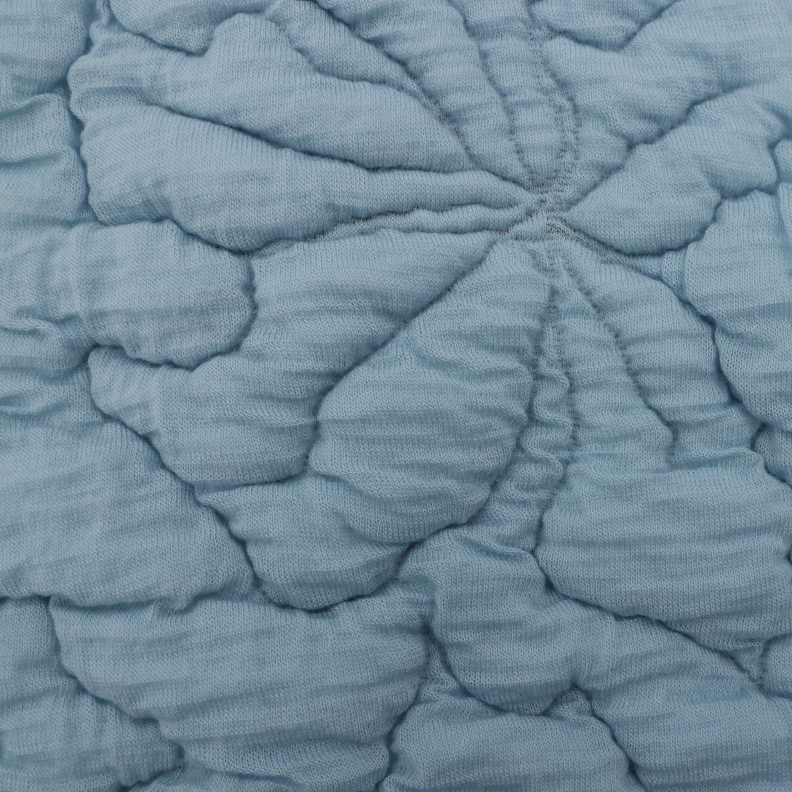 MEYAME メヤメ FLOWER QUILTING VEST LIGHT BLUE フラワー