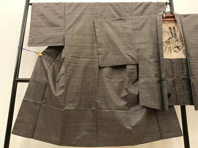 平和屋着物男性　本場大島紬　アンサンブル　100亀甲　正絹　逸品　BAAM3917ow