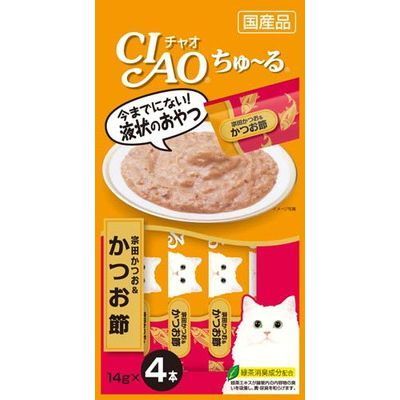 いなば CIAO ちゅーる 宗田かつお＆かつお節 14g×4本入り 1ケース48袋