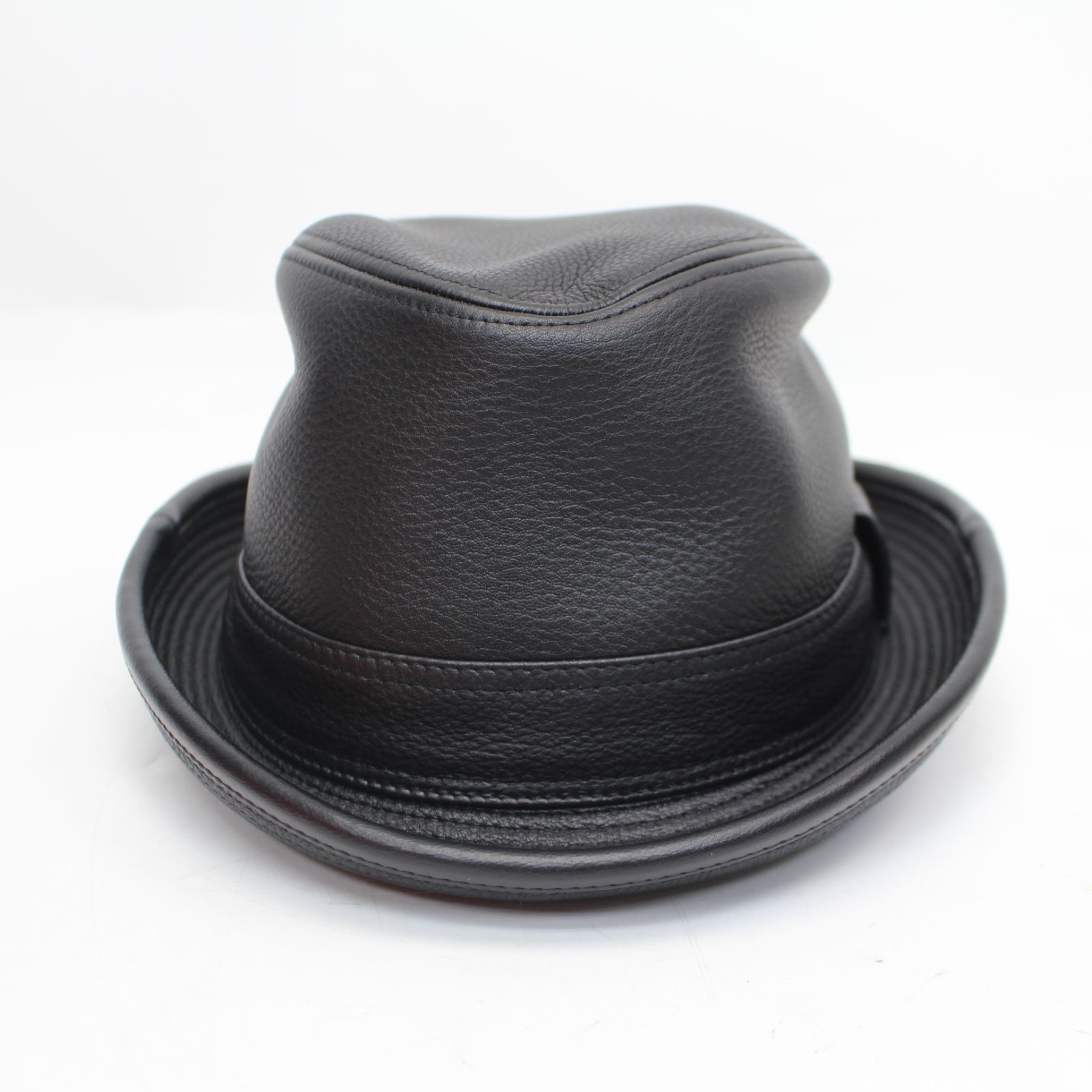 IS609)【未使用】HERMES エルメス ハット バケット レザー 鹿革 帽子