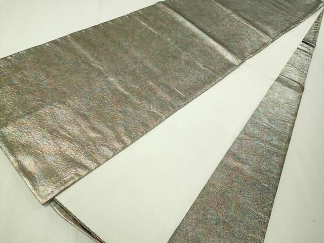 平和屋着物○全通柄袋帯 変わり市松霞文 正絹 逸品 CAAW4677hy 2025