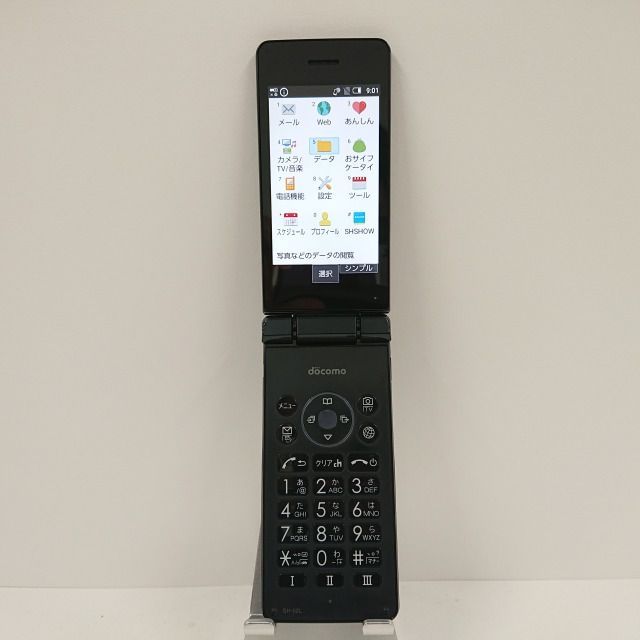 AQUOS ケータイ SH-02L ドコモ ブラック 送料無料 本体 c09630