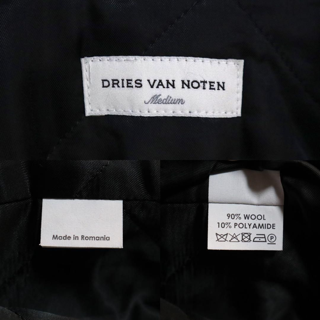 極美品】ドリスヴァンノッテン 17AW 袖切り替え ボタンデザイン コート
