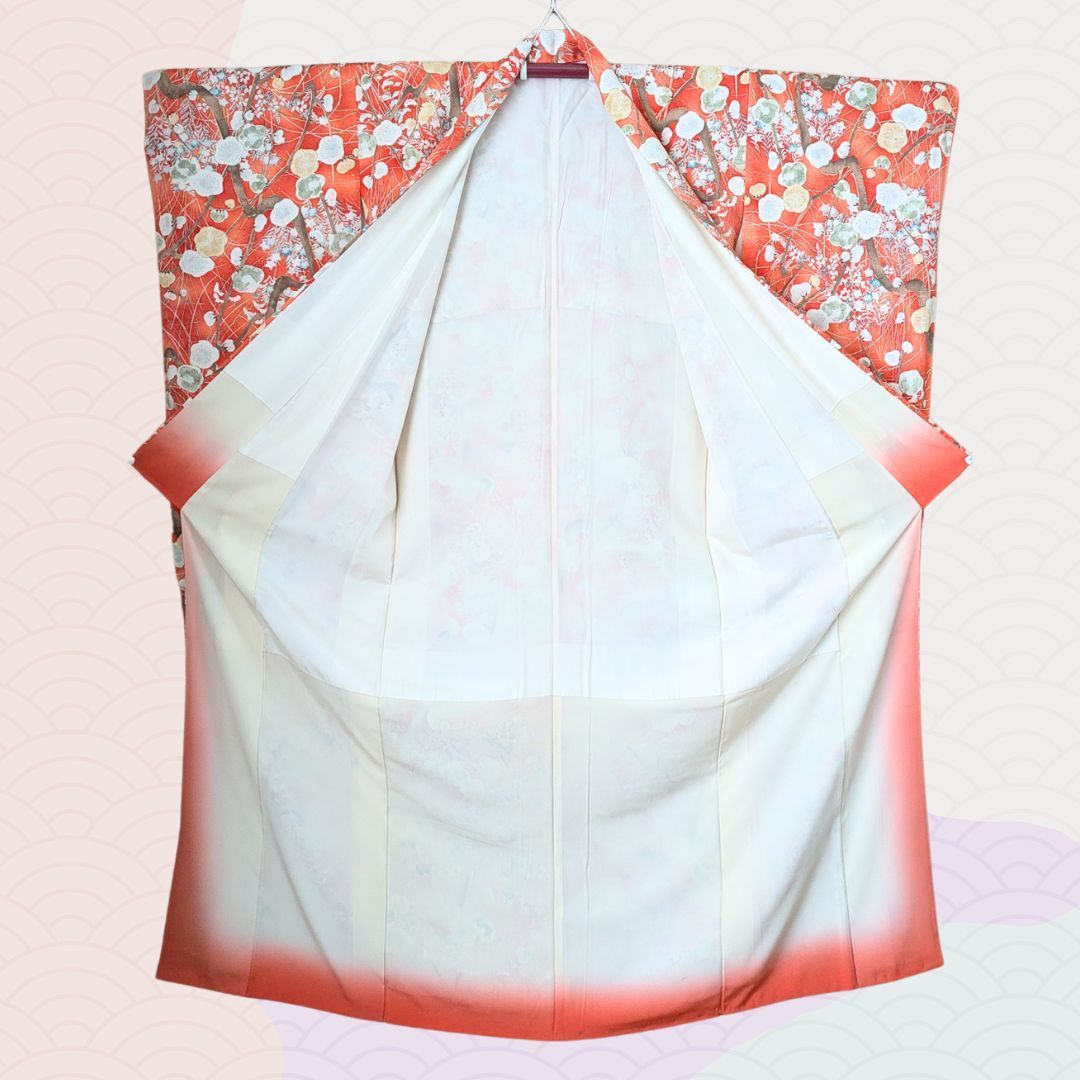 平和屋着物○豪華振袖 駒刺繍 貝桶花文 金彩 銀通し地 正絹 逸品