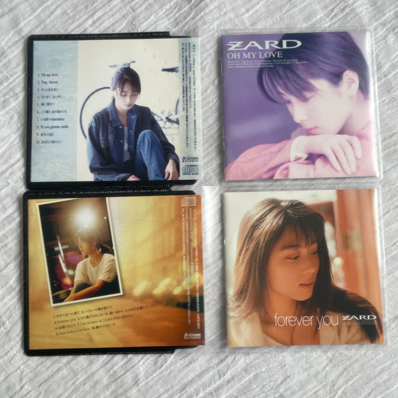 ZARD｜1st〜8thアルバム 8点セット!!｜中古CD｜Good-bye My Loneliness／もう探さない／HOLD  ME／揺れる想い／OH MY LOVE／forever you／TODAY IS ANOTHER DAY／永遠