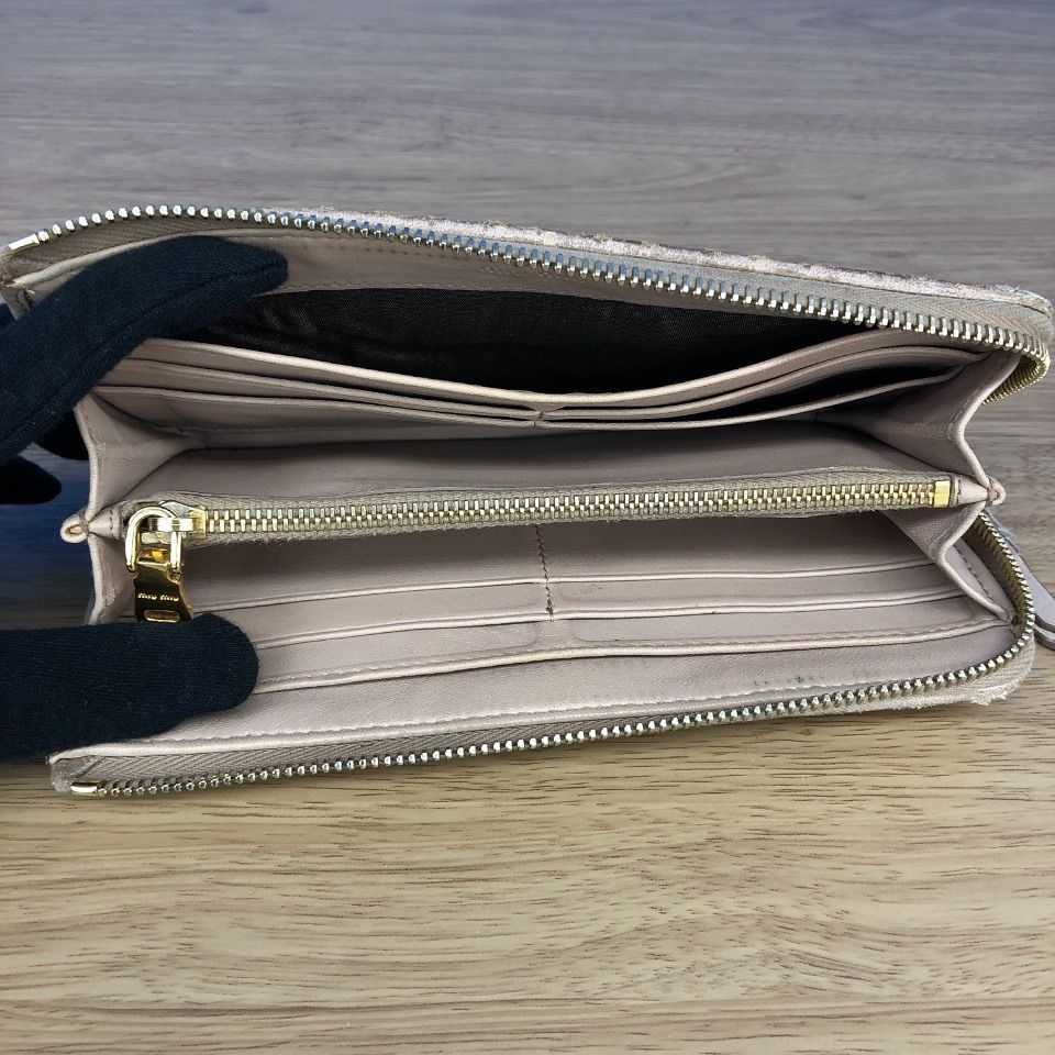 ☆ miu miu キルティング長財布 ピンク【財布】【1】 - メルカリ