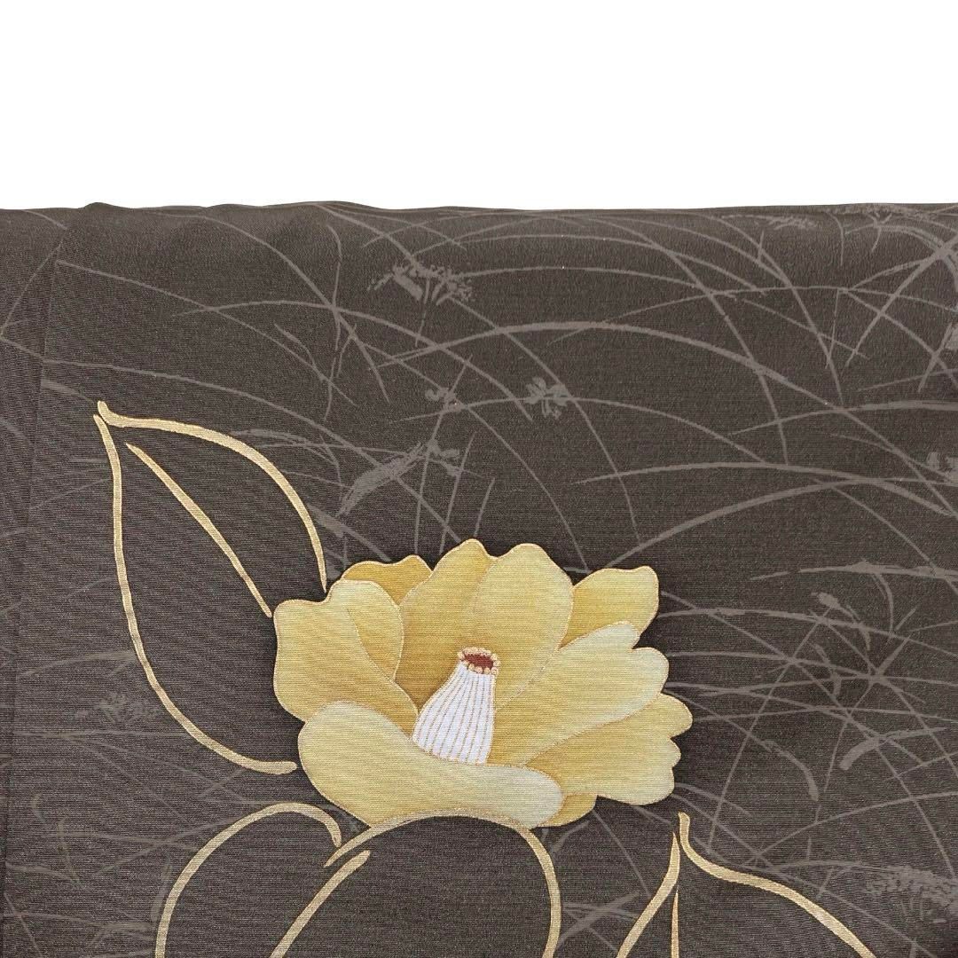 未着用　訪問着　金駒刺繍　金彩　椿　芝草　花　着物　071a d 未着用 訪問着 金駒刺繍 金彩 椿 芝草 花 着物 071a d - メルカリ
