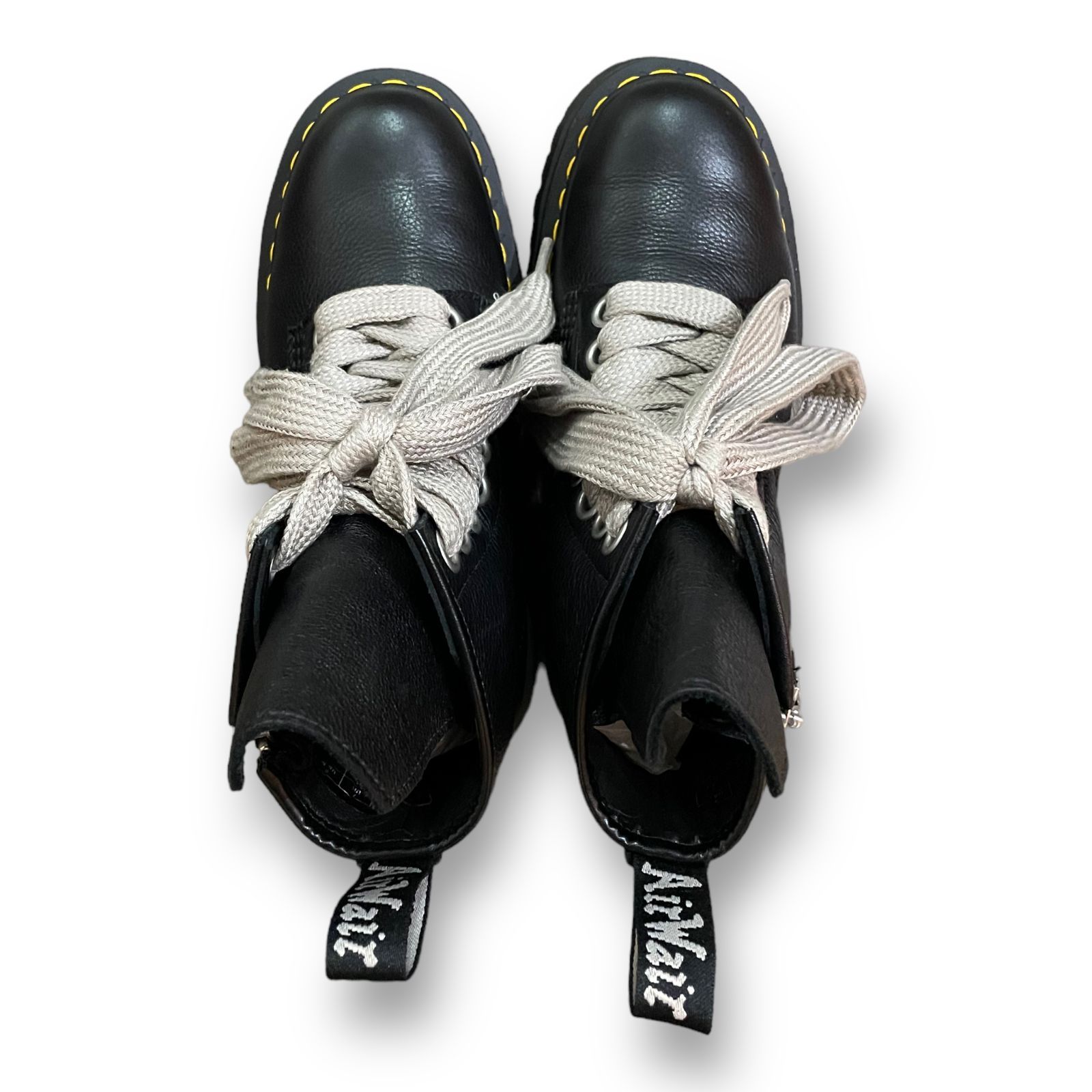 美品 DR. MARTENS X RICK OWENS 1460 QUAD PENT RICK OWENS 8 ホール