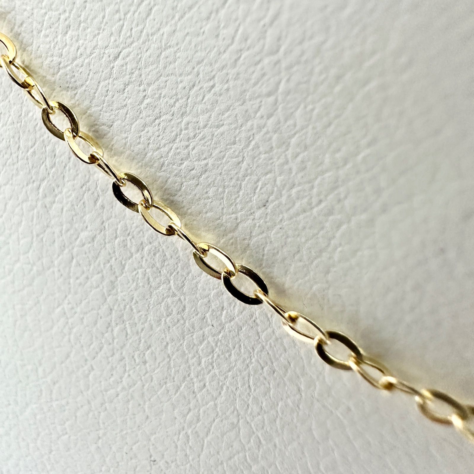 3周年記念セール✨K18YG カット小豆 ネックレス 60cm