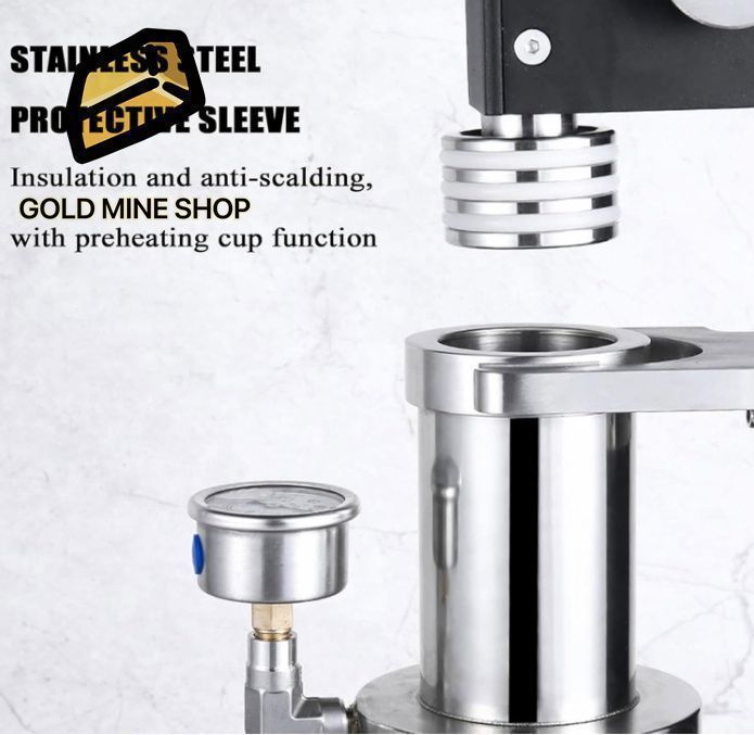 手動直圧コーヒーメーカー、予熱機能付きポータブルステンレス鋼