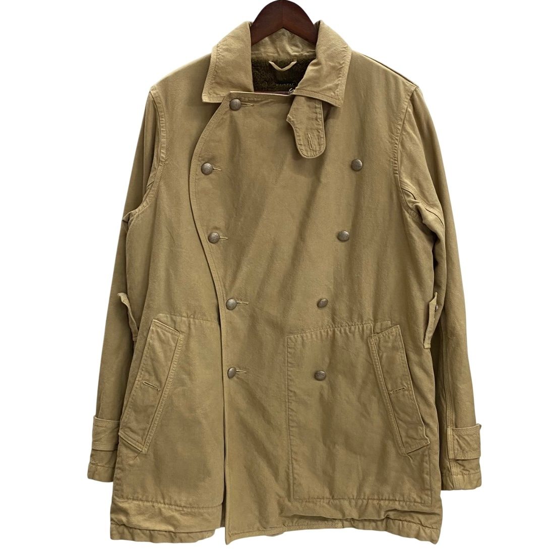 キャピタル KAPITAL Motor Cycle Coat ジャケット ベージュ Lサイズ 201MT-3890 VB