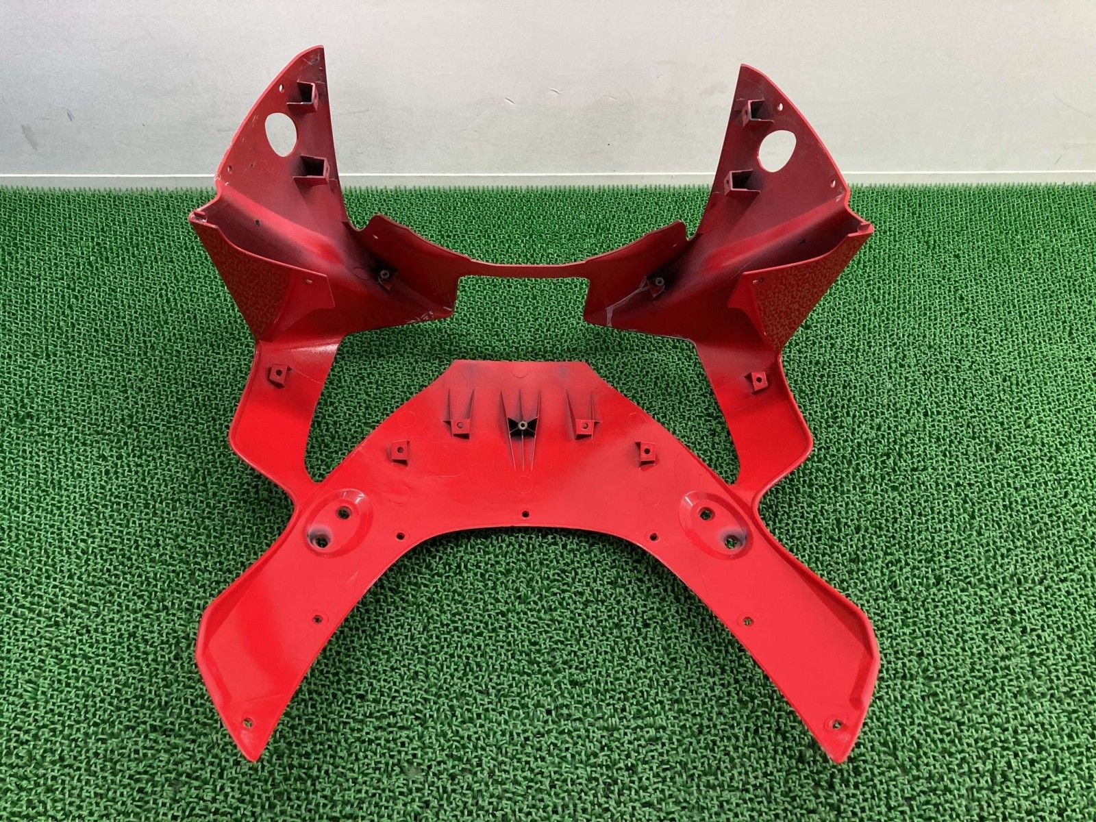CBR954RR アッパーカウル 赤 MCJ ホンダ 純正 バイク 部品 SC50 割れ欠け無し 品薄 品 車検 Genuine dM BRIGHTFACE_UK