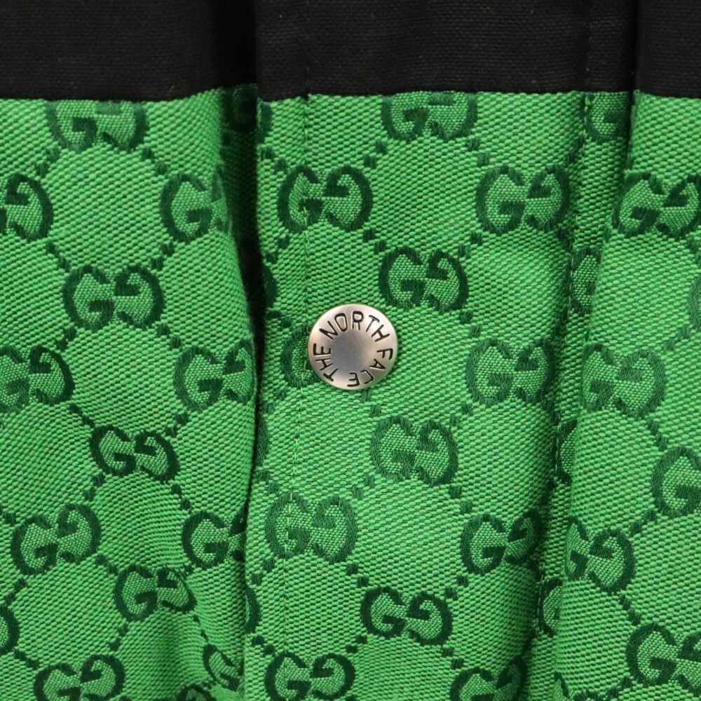 GUCCI (グッチ) × The North Face GG Padded Jacket Green ×ザ