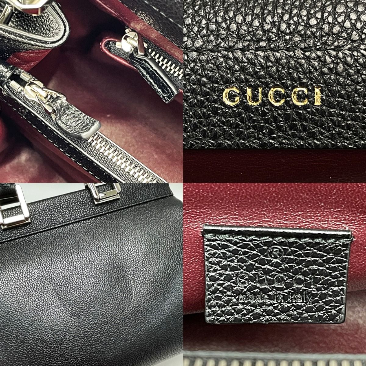 GUCCI グッチ ズゥミ スモール トップハンドルバッグ 569712 ブラック 