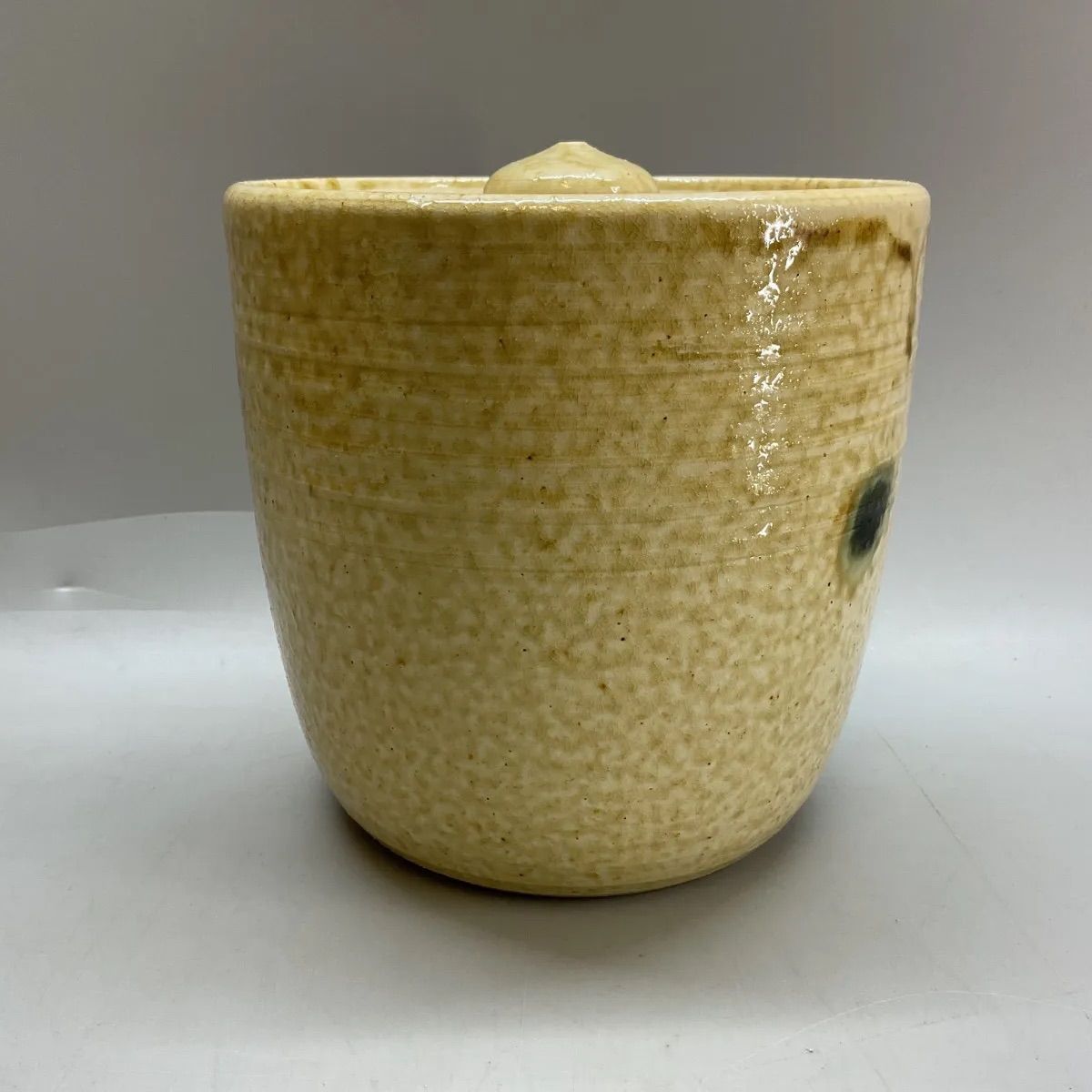 黄瀬戸水差し 茶道具 水指（水差・みずさし） 黄瀬戸末広 水指 加藤 景治