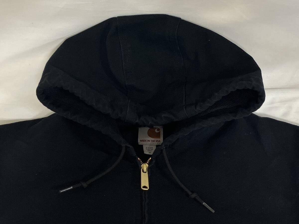 Carhartt アクティブジャケット ブラック Mサイズ J131 USA製 裏