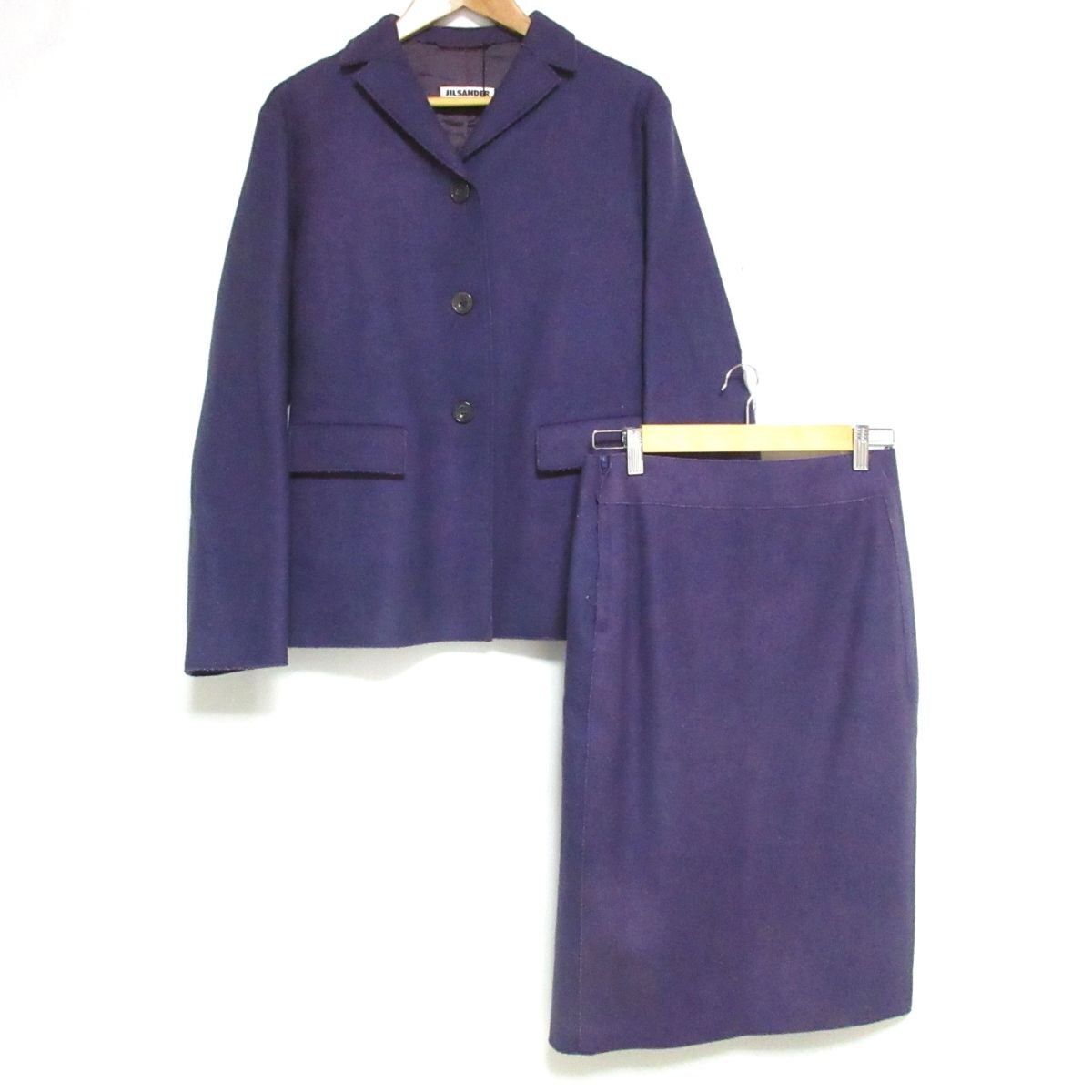 ミ❁❀✿✾　　JILSANDER ウール　ジャケット JIL SANDER ジルサンダー 22AW フラノウールジップアップ