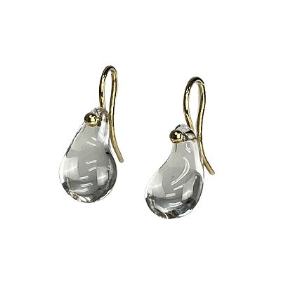 ティファニー TIFFANY & CO. K18 750 ロッククリスタル ティアドロップ