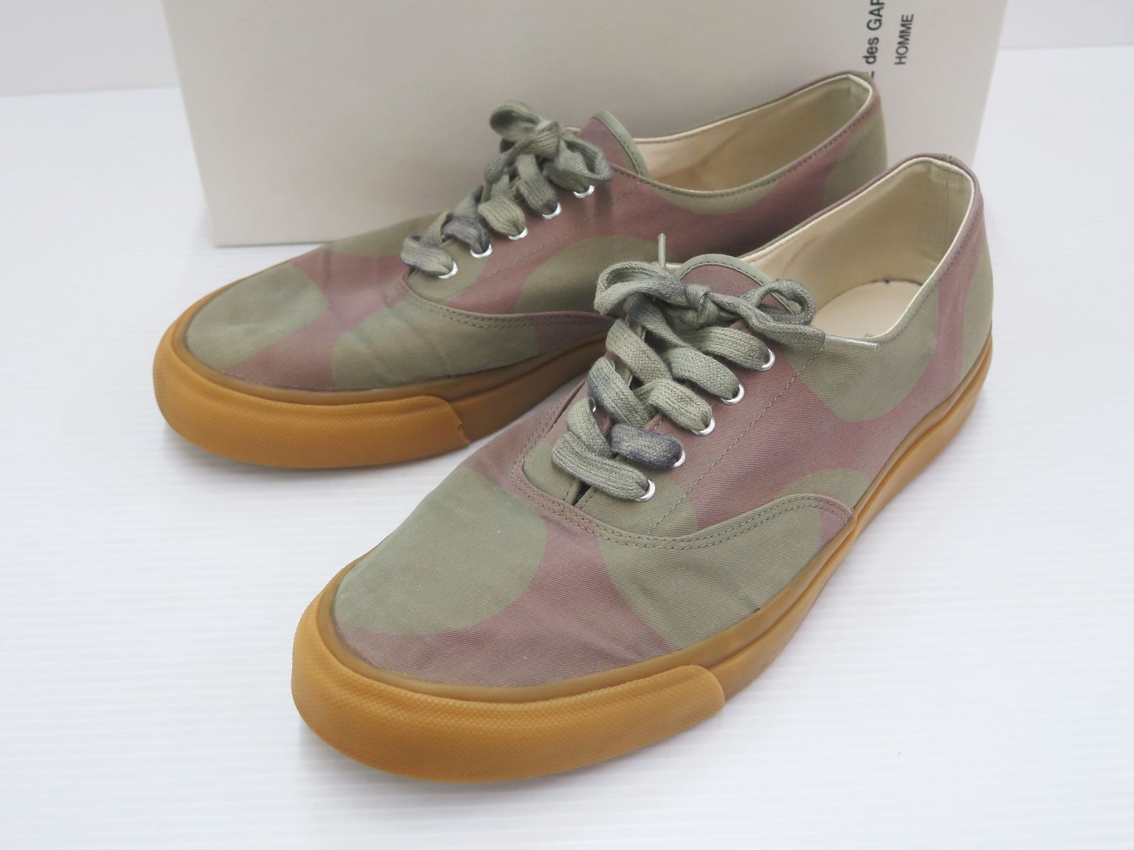 COMME des GARCONS HOMME コムデギャルソンオム HE-K104 キャンバス ローカットスニーカー 26㎝EE