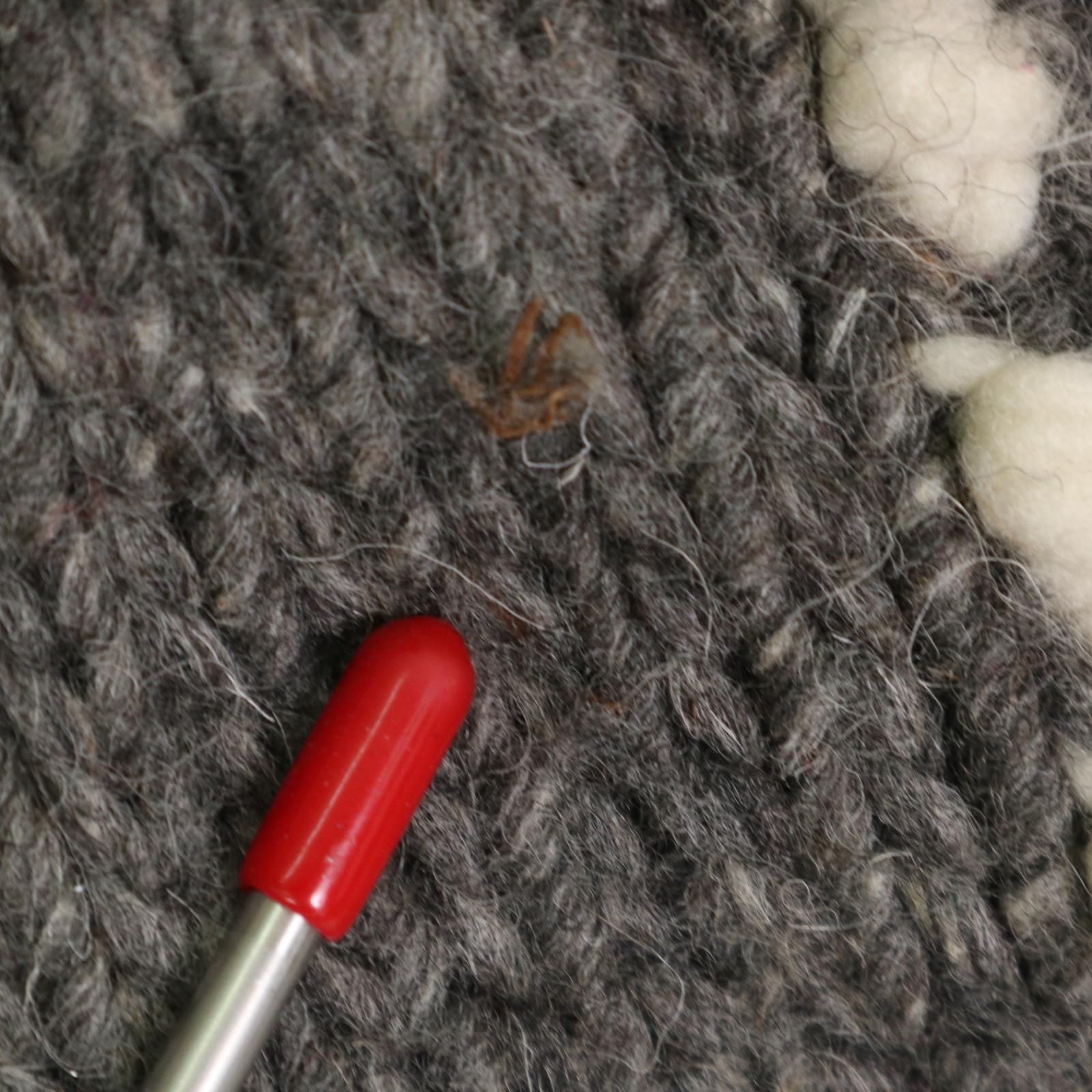 C.C.H. IMPORTS エクアドルニット ウール ニット セーター 総柄 グレー  